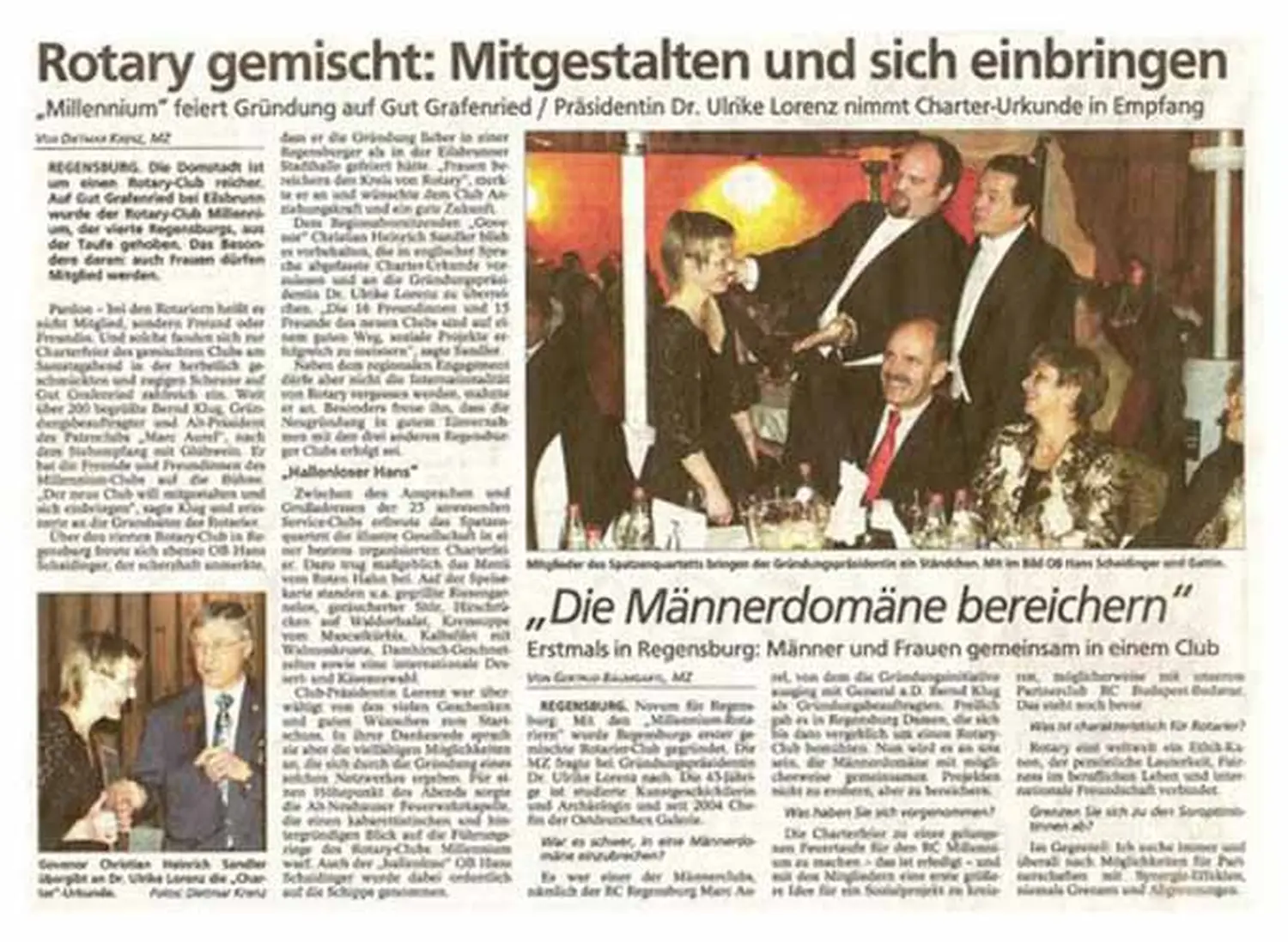 Rittergut Grafenried Standort GmbH in Zeitung